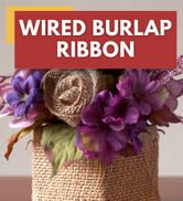 Mandala Crafts White Burlap Wired Ribbon for Wreath - Rustic Natural Jute White Wired Burlap Ribb...