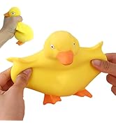 Squishy Desk Fidget Toys, Stretchy Ducks Squeeze Fidget Toys Adults, Sand Filled Stress Relief an...