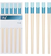 5 Pairs Fiberglass Chopsticks-Reusable Chopsticks Dishwasher Safe, 9.57 inch/24.3cm Matte Non-Sli...