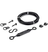 HILLMASTER Durable Anti-Sag Gate Kits for Wooden Fence, Gate Support Cable Kit in Zinc, Anti-Sagg...
