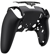 eXtremeRate Custom Back Housing Bottom Shell Compatible with ps5 Edge Controller, Black DIY Repla...