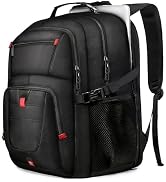 JARWAM Large Travel Laptop Backpack for Men with LifetimeWarranty, Extra Large TSA Friendly Trave...