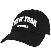 Elidan NY Dad Hat New York EST.1625 Cotton Cap, Adjust Buckle Strap, Unstructured Low-Profile NY ...