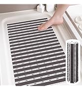 Matace Non Slip Bathtub & Shower Mat with Suction Cups, Thickened 3D Textured Anti-Fatigue Surfac...