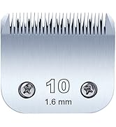 Dog Clipper Blade Size 10 Compatible with A-ndis AG, AGC and Oster A-5,Carbon-Infused Steel Detac...
