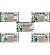 5v Regulator, DROK 5pcs Mini Voltage Reducer DC 4.5-24V 12V 24V Step Down to 5V Buck Converter Bo...