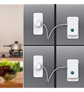 Larimuer Fingerprint Fridge Lock - Child & Pet Proof Security for Drawers, Cabinets, Ovens, Toile...