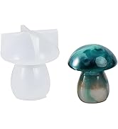 White Mushroom Resin Molds 3D Mushroom Silicone Molds Mushroom Mold Resin Casting Molds for Epoxy...