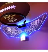 AIDILI Wall Mount Basketball Holder with LED Light Base, Ball Storage Holders Display Rack for Au...