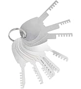 Repair Tool Kit Car Maintenance Tools, 1 String 9 Pieces Comb Picks Stainless Steel Comb Teeth Pi...