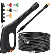 JOEJET Pressure Washer Spray Gun and Hose 32FT, Extension Wand and 5 Nozzle Tips, Compatible with...