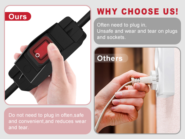 Extension Cord with Switch ON/OFF