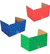 Standard Privacy Shields for Student Desks Set of 12 ,3 Group Colors , Matte , Study Carrel Red