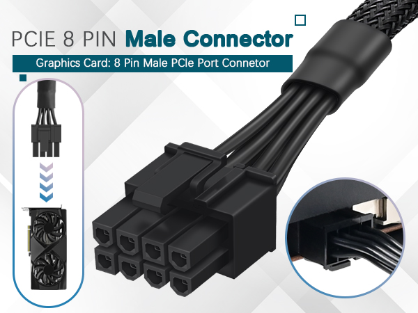CPU 8(4+4) Pin Extension Power Adapter