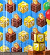 Super Adventure Video Game Party Backdrop