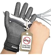 Schwer Ultimate Cut Resistant Gloves Beyond ANSI A9, Reinforced Stainless Steel Glove, Food Grade...