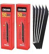 Gomake 9mm Utility Knife Replacement Blades,30 Degree Snap Off Carbon Steel Blades for Retractabl...