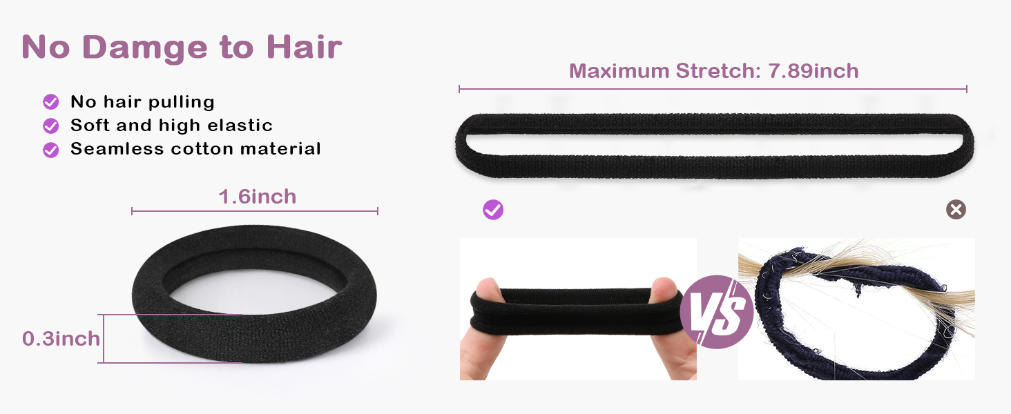 seamless hair ties
