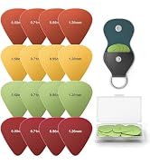 New bee 16pcs Nylon Guitar Picks with Storage Box & Holder, Matte Non-Slip Plectrums for Acoustic...