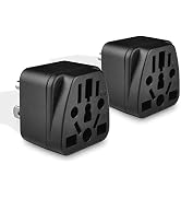 UK to US Plug Adapter, XGJUCE European US Travel Adapter,International Power Adapter for AU CN JP...