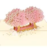 WRAPAHOLIC Pop Up Greeting Card - 3D Popup Card, Cherry Blossom Tree Pop Up Card for Birthday, Mo...
