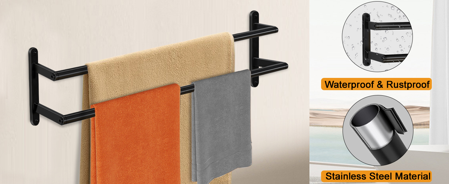 Wall Mounted Towel Rack
