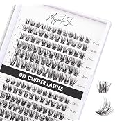 Lash Clusters 144 Pcs Individual Lashes Clusters Eyelash Extensions False Eyelashes DIY Wispy Flu...