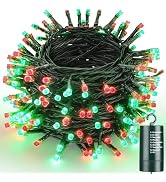 Joomer Battery Christmas Lights, 66ft 200LED Fairy Lights Battery Operated Timer 8 Modes Waterpro...