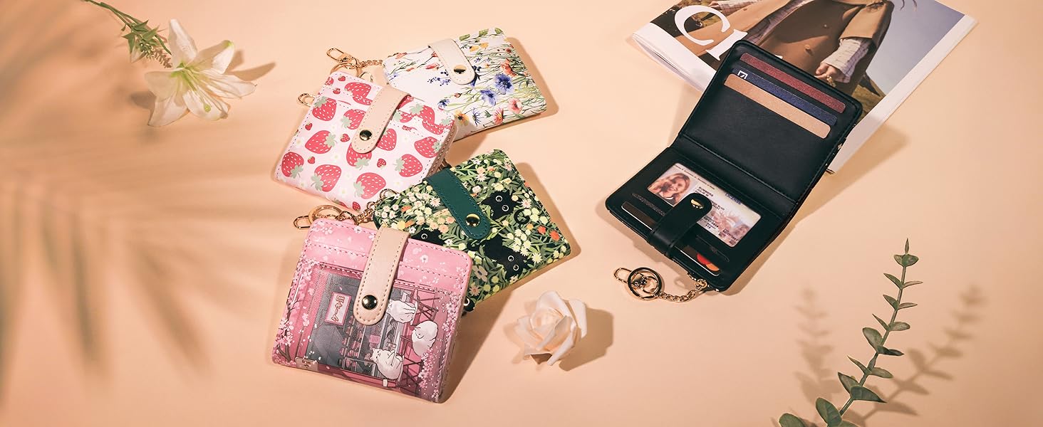 Ladies Teen Girls Girly Credit Card Wallet