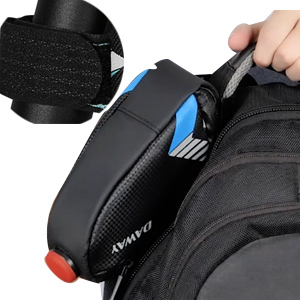 Can Carry the Bicycle Saddle Bag On A Backpack Easily.