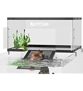 Turtle Basking Platform & Dock - Stainless Steel Turtle Ramp, Non-Slip Surface - Fits 18-20 Inchs...