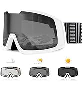 Ukoly Ski/Snowboard Goggles for Men Women, Snow Goggles HD Lens Anti-Fog Coating OTG Design UV400...