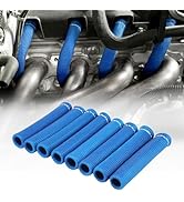 SHINEHOME Spark Plug Header Boots 2500° Spark Plug Heat Shield Sleeve Wire Cover Wrap for Sbc Bbc...