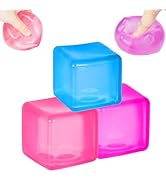 3Pack Ice Cube Squishy Stress Ball,1.98"*1.98" Medium Squishy Cube Fidget Toy, Ice Cube Pieces Si...