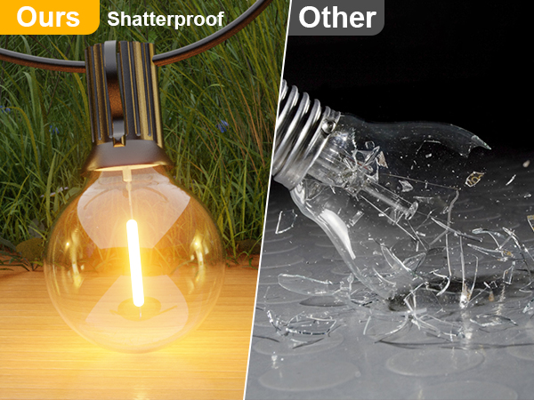 Shatterproof string lights