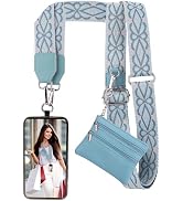 XANGNIER Clip and Go Strap for Phone with Wallet Crossbody, Phone Strap with Zippered Wallet, Adj...