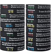 QEERBSIN 20-pack Bible Verse Silicone Bracelets - Bulk Scripture Silicone Wristbands -Religious G...