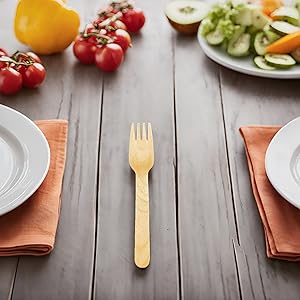 wooden disposable utensils, wooden silverware set, bamboo utensils, wooden spoon, wooden forks