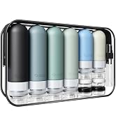 20 Pack Travel Bottles for Toiletries, Original Patented, TSA Approved Travel Size Containers, Le...