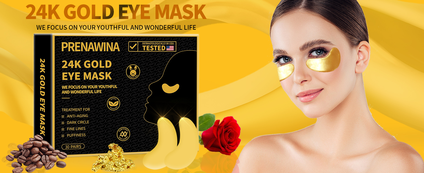 Under eye mask dark circles and puffiness puffy eyes treatment gold eye patches for puffy eyes bags