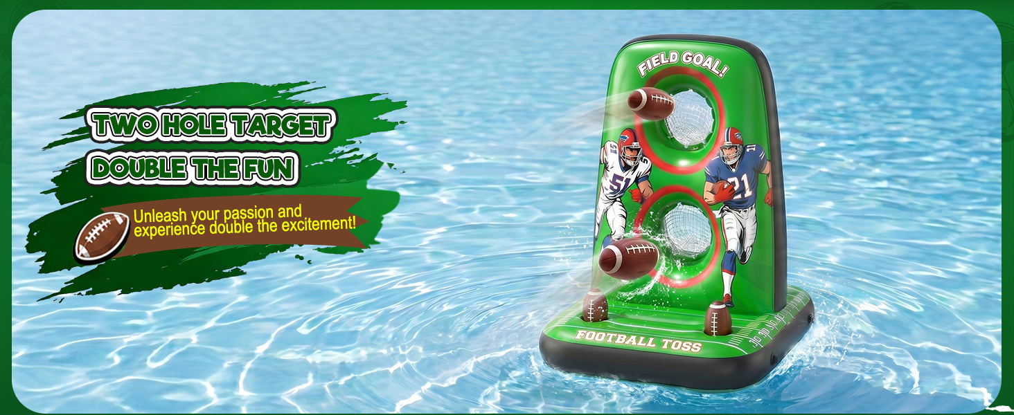 Built-in Football holders and Catch Nets