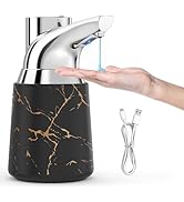 Greatmay Adjustable Automatic Soap Dispenser Touchless, Ceramic Material,4 Adjustable Levels, Typ...