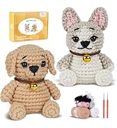 MOREJMTT Crochet Kit for Beginners, Learn to Crochet, Include Easy Knitting Soft Yarn, Step-by-St...