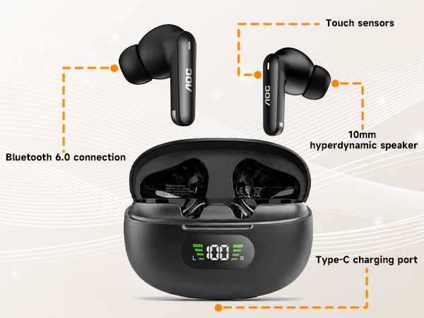 AOC ACT2525 Wireless Earbuds