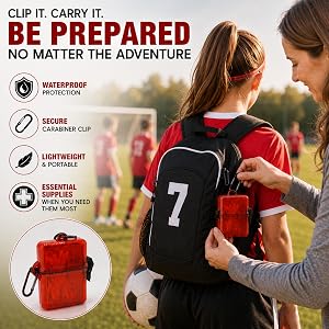 be prepared first aid kit sports
