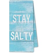 ChissNook Beach Coastal Kitchen Towels, Nautical Starfish Dish Towels Drying Cloth for Kitchen, S...