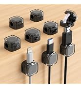 Magnetic Cable Clips, Adjustable Cord Holder Management, Adhesive Wire Keeper Organizer for Home ...