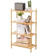 GOGOGO Expandable Bamboo Bathroom Shelf - 150LBS Heavy-Duty, Tool-Free Assembly, Multifunctional ...