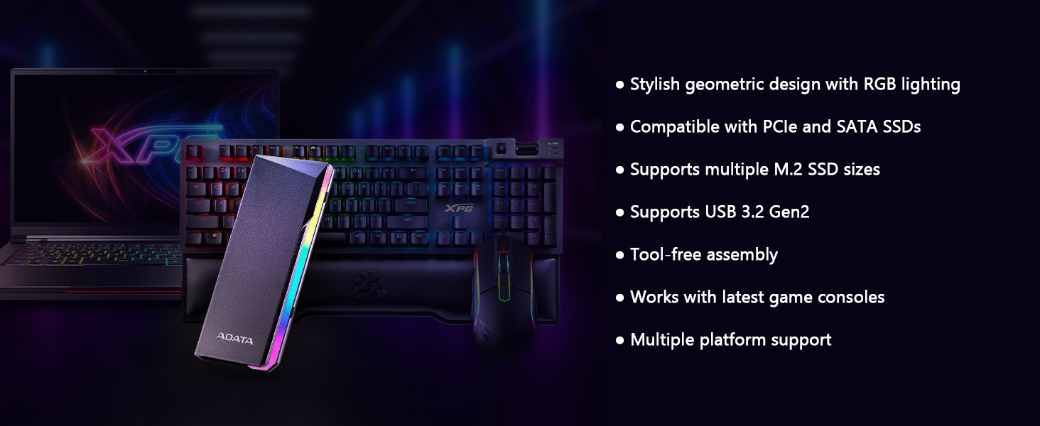 M.2 PCIe/SATA SSD Enclosure
