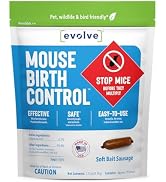 Evolve Mouse Birth Control Soft Bait Sausages –1.5 lbs | Science-Based Mouse Population Control |...